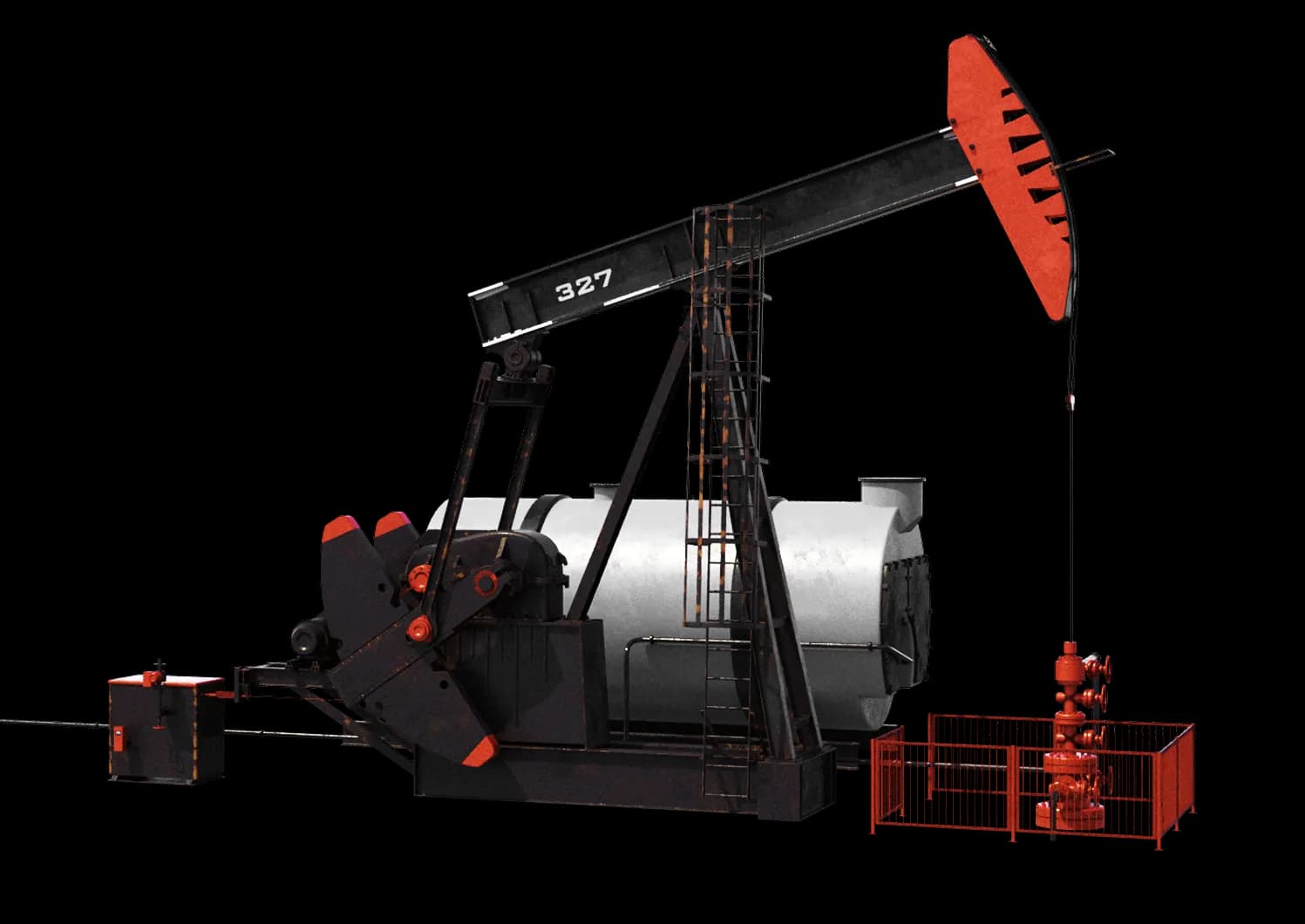 Oil pumpjack in the Williston Basin